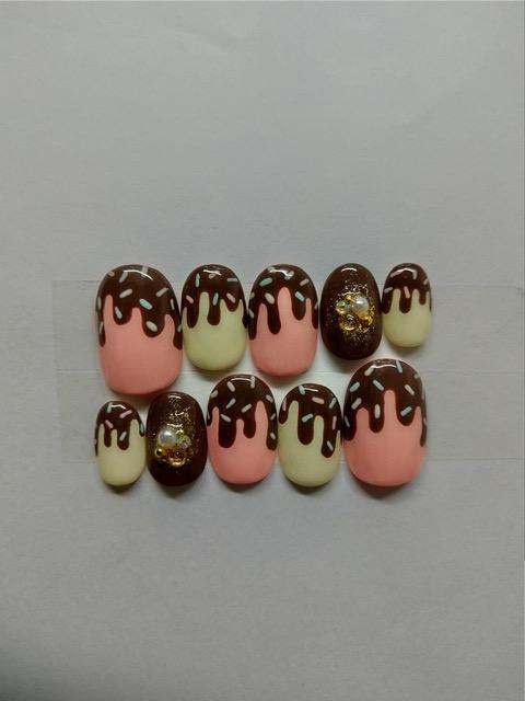 LBNYLA☆Bショートオーバル♪ とろりんチョコ.スイーツ < 香水/コスメ/ネイル LBNYLA☆Bショートオーバル♪ とろりんチョコ.スイーツ < 香水/コスメ/ネイルの