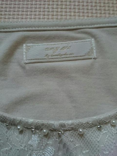anySiS☆重ねレースデザインカットソー★パール☆シフォンフリル袖☆ < ブランド anySiS☆重ねレースデザインカットソー★パール☆シフォンフリル袖☆ < ブランドの