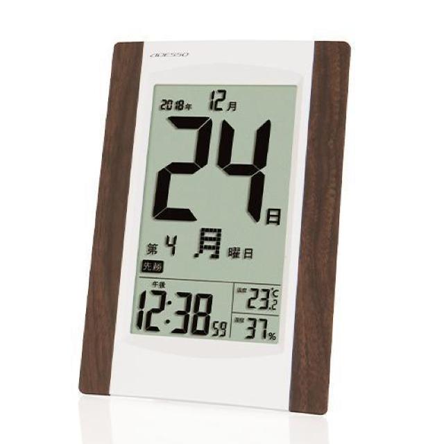 アデッソ 日めくり 電波時計 デジタル KW9256 曜日 温度計 でかい 大きい 見やすい 分かりやすい < インテリア/ライフ アデッソ 日めくり 電波時計 デジタル KW9256 曜日 温度計 でかい 大きい 見やすい 分かりやすい < インテリア/ライフの