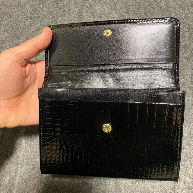 【長期保管未使用品】 【アンティーク】 エナメル × クロコ × 長財布 < 女性ファッション  【長期保管未使用品】 【アンティーク】 エナメル × クロコ × 長財布 < 女性ファッションの