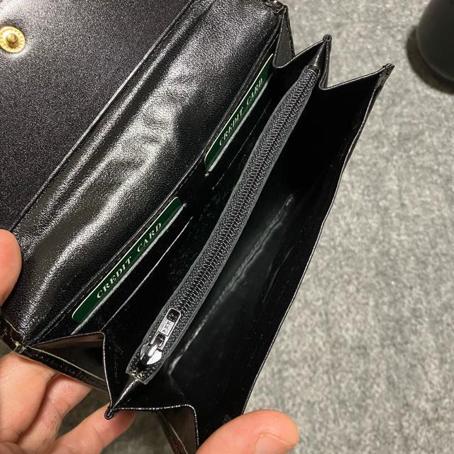 【長期保管未使用品】 【アンティーク】 エナメル × クロコ × 長財布 < 女性ファッション  【長期保管未使用品】 【アンティーク】 エナメル × クロコ × 長財布 < 女性ファッションの