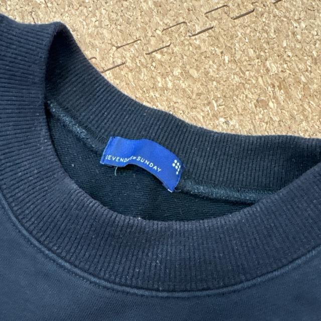 SEVENDAYS=SUNDAY トレーナー スウェット ドルマンスリーブ 黒 < 女性ファッション  SEVENDAYS=SUNDAY トレーナー スウェット ドルマンスリーブ 黒 < 女性ファッションの