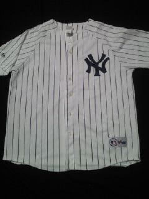 野球 アメリカ メジャーリーグ NY ニューヨーク ヤンキース 半袖 ユニフォーム ホーム XL < レジャー/スポーツ  野球 アメリカ メジャーリーグ NY ニューヨーク ヤンキース 半袖 ユニフォーム ホーム XL < レジャー/スポーツの