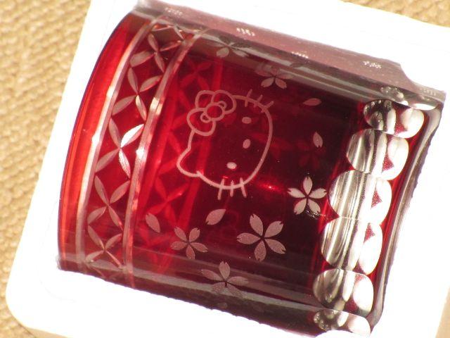未使用☆ハローキティ*桜舞う切子グラス(赤)単品 < インテリア/ライフ 未使用☆ハローキティ*桜舞う切子グラス(赤)単品 < インテリア/ライフの