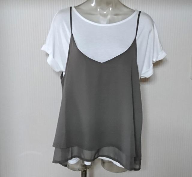 【大きいサイズ】しまむら★HK シフォン キャミ&Tシャツ < ブランド 【大きいサイズ】しまむら★HK シフォン キャミ&Tシャツ < ブランドの