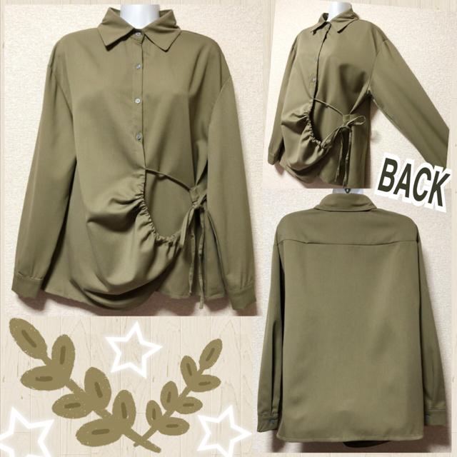 【新品】個性的☆変形シャツ/カーキ < ブランド  【新品】個性的☆変形シャツ/カーキ  < ブランドの