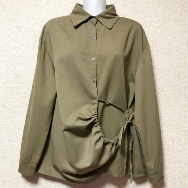 【新品】個性的☆変形シャツ/カーキ < ブランド  【新品】個性的☆変形シャツ/カーキ < ブランドの