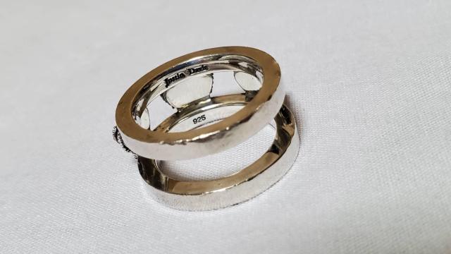 正規 ジャスティンデイビス 3連王冠リング 12~13 SV925 トリプルクラウン×Wバンド 指輪 男女兼用 < ブランド  正規 ジャスティンデイビス 3連王冠リング 12~13 SV925 トリプルクラウン×Wバンド 指輪 男女兼用 < ブランドの