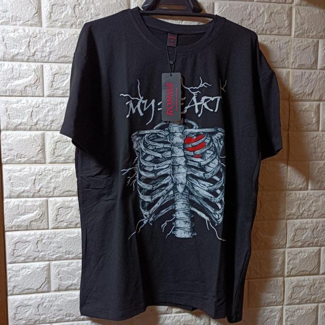 ROMWE★新品★レントゲンプリント半袖T/M < 男性ファッション  ROMWE★新品★レントゲンプリント半袖T/M < 男性ファッションの