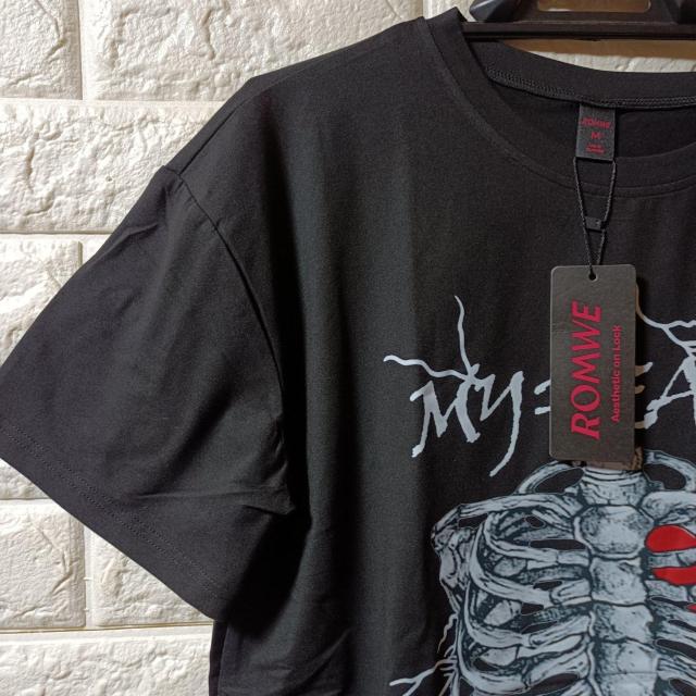 ROMWE★新品★レントゲンプリント半袖T/M < 男性ファッション  ROMWE★新品★レントゲンプリント半袖T/M < 男性ファッションの