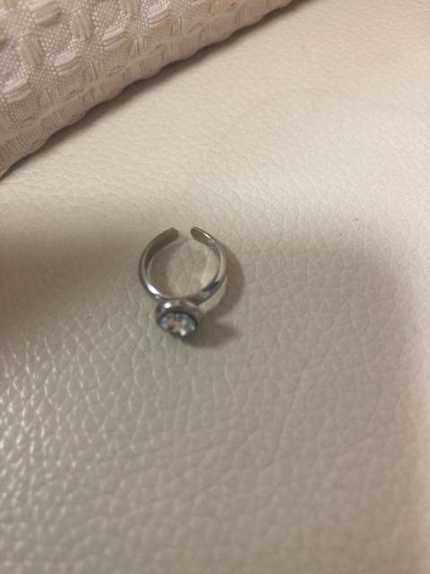 1655.クリアストーン指輪☆ピンキーリング☆フリーサイズ < 女性アクセサリー/時計  1655.クリアストーン指輪☆ピンキーリング☆フリーサイズ  < 女性アクセサリー/時計の