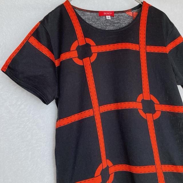 訳あり BOSCH プリント 半袖 Tシャツ カットソー M 品質ネーム汚れ有り N2m < ブランド  訳あり BOSCH プリント 半袖 Tシャツ カットソー M 品質ネーム汚れ有り N2m < ブランドの