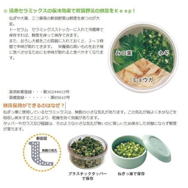 有田焼♪日本製 鮮度キープ 耐熱陶器 セラミックス 保存容器 ニューBIG ねぎっ庫 グリーン < インテリア/ライフ 有田焼♪日本製 鮮度キープ 耐熱陶器 セラミックス 保存容器 ニューBIG ねぎっ庫 グリーン < インテリア/ライフの