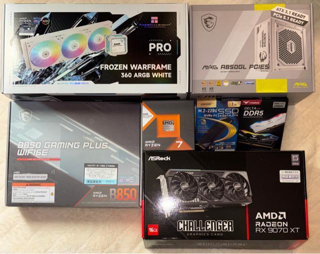 �y�������ȊO�V�i�z�Q�[�~���OPC Ryzen7 7800X3D RX9070XT SSD1TB ������32GB 850W �� PC�{��/���Ӌ@��� 