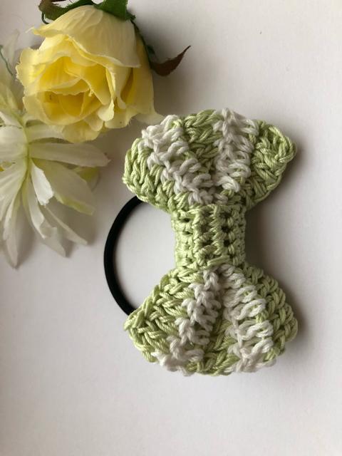 ハンドメイド  ヘアゴム リボン ボーダー メゾンドフルール好 < 女性ファッション  ハンドメイド  ヘアゴム リボン ボーダー メゾンドフルール好 < 女性ファッションの