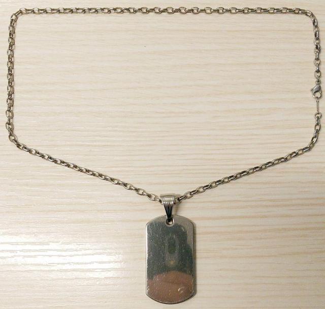 純チタンドッグタグ あずきチェーン約50cm < 男性アクセサリー/時計  純チタンドッグタグ あずきチェーン約50cm  < 男性アクセサリー/時計の