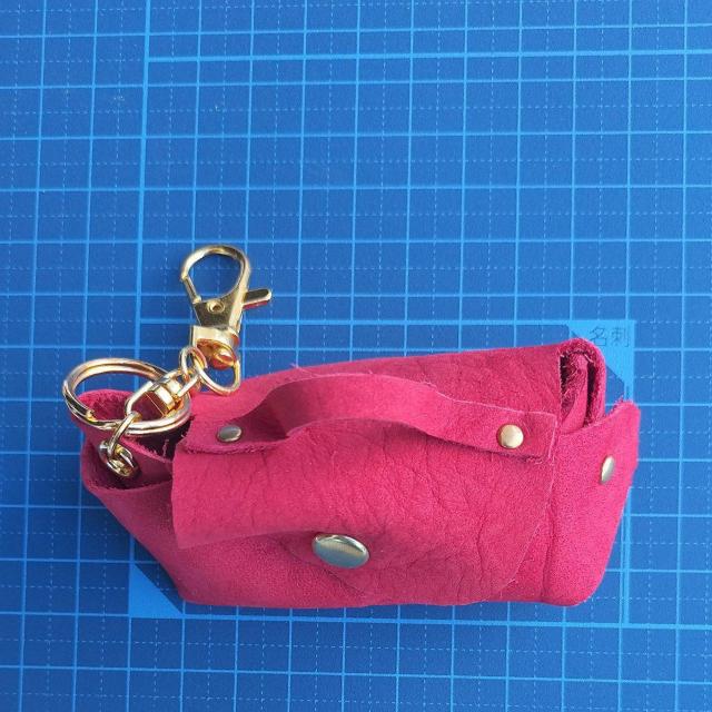 DIY 本革 ミニバッグ 赤 キーホルダー < ペット/手芸/園芸  DIY 本革 ミニバッグ 赤 キーホルダー < ペット/手芸/園芸の