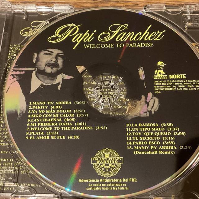 【Papi Sanchez】WELCOME TO PARADISE < CD/DVD/ビデオ  【Papi Sanchez】WELCOME TO PARADISE < CD/DVD/ビデオの