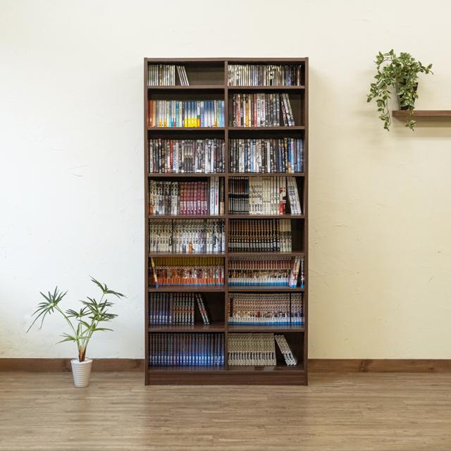 【送料無料】本棚 収納ラック 多目的 可動棚 大容量 ハイタイプ コミック 木目調 < インテリア/ライフ  【送料無料】本棚 収納ラック 多目的 可動棚 大容量 ハイタイプ コミック 木目調 < インテリア/ライフの