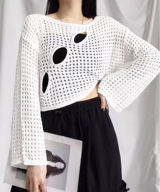 送料無料 新品 メッシュ編み サマーニット レディース夏 < 女性ファッション  送料無料 新品 メッシュ編み サマーニット レディース夏 < 女性ファッションの