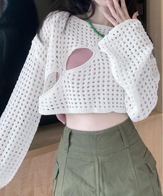 送料無料 新品 メッシュ編み サマーニット レディース夏 < 女性ファッション  送料無料 新品 メッシュ編み サマーニット レディース夏 < 女性ファッションの