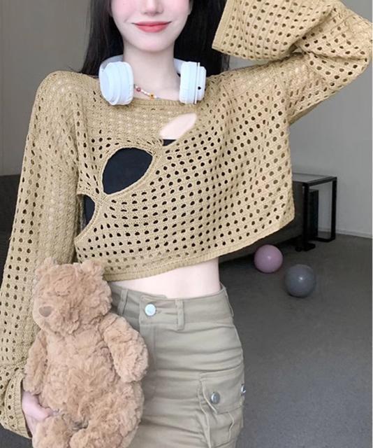 送料無料 新品 メッシュ編み サマーニット レディース夏 < 女性ファッション  送料無料 新品 メッシュ編み サマーニット レディース夏 < 女性ファッションの