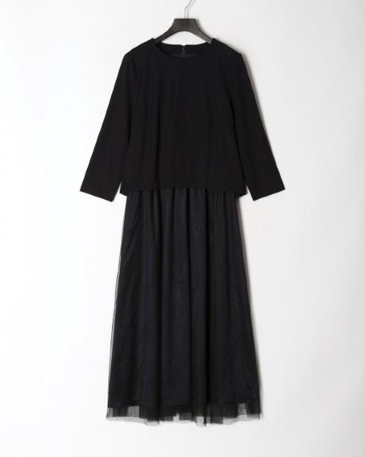 新品☆Zelal(ゼラール)異素材コンビチュール切替ロングワンピース☆ < 女性ファッション 新品☆Zelal(ゼラール)異素材コンビチュール切替ロングワンピース☆ < 女性ファッションの