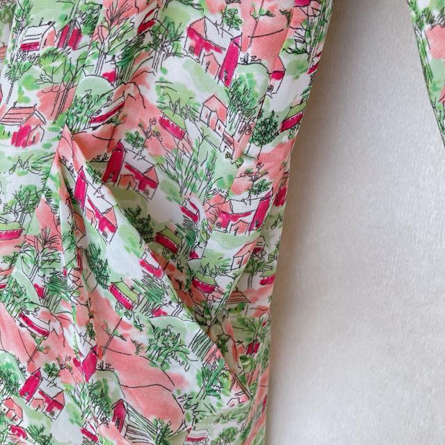 anysis 総柄 プリント 七分袖 ひざ丈 チュニック ワンピース ドレープポケット M N2m < ブランド anysis 総柄 プリント 七分袖 ひざ丈 チュニック ワンピース ドレープポケット M N2m < ブランドの