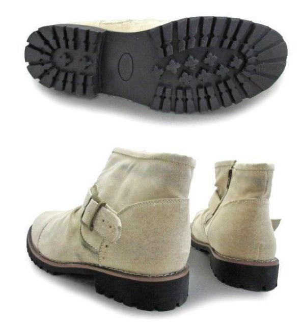 1円~C843新品Dedesサイドジップアップ/ベルトショートブーツ25aBG♂ < 男性ファッション  1円~C843新品Dedesサイドジップアップ/ベルトショートブーツ25aBG♂ < 男性ファッションの