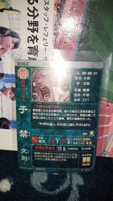 三國志大戦3 于禁 < トレーディングカード  三國志大戦3 于禁 < トレーディングカードの