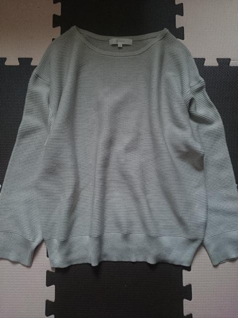 grove グローブ☆シンプル上品ニット★ライトグレー☆ < ブランド  grove グローブ☆シンプル上品ニット★ライトグレー☆ < ブランドの