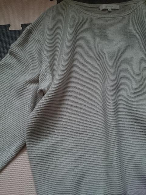 grove グローブ☆シンプル上品ニット★ライトグレー☆ < ブランド  grove グローブ☆シンプル上品ニット★ライトグレー☆ < ブランドの