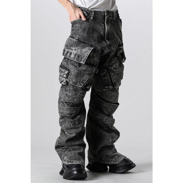 �V�iJULIUS�����E�X 10.5oz�X�g���b�`�f�j���K�X�}�X�N�J�[�S���C�h�p���c�@Acid Gray 4 