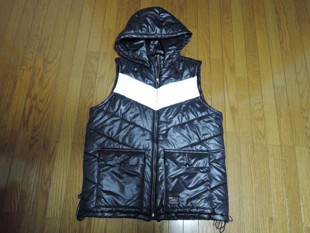 CRIMIE クライミー ダウン パーカー ジャケット L 黒系 ベスト バイカラー 4WAY 中綿ジャケット < ブランド  CRIMIE クライミー ダウン パーカー ジャケット L 黒系 ベスト バイカラー 4WAY 中綿ジャケット < ブランドの