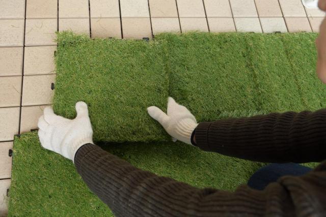 【送料無料】リアル人工芝生ジョイントマット(10枚入り) < ペット/手芸/園芸 【送料無料】リアル人工芝生ジョイントマット(10枚入り) < ペット/手芸/園芸の