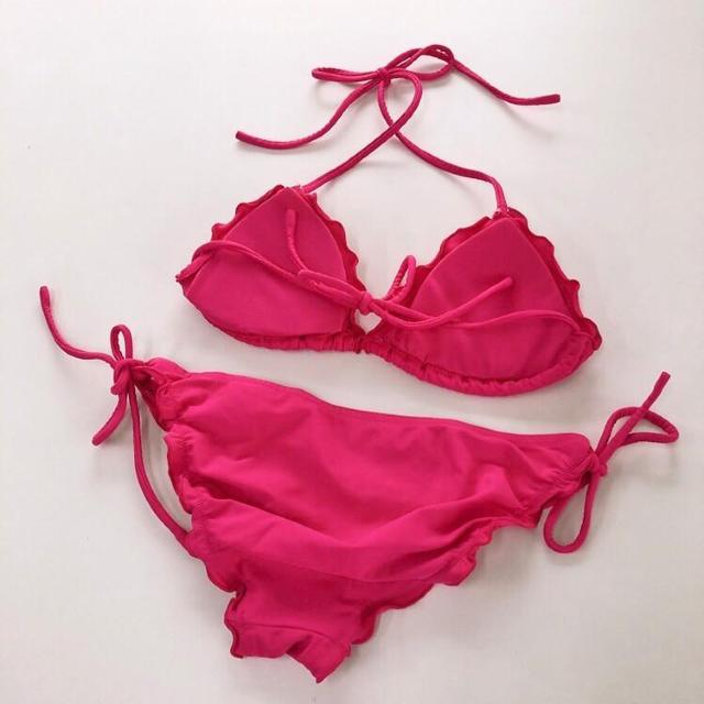 ◆Avan Lily/アヴァンリリー◆フリルデザインビキン★派手ピンク水着F*シンプルギャル♪美品*クリーニング済 < ブランド ◆Avan Lily/アヴァンリリー◆フリルデザインビキン★派手ピンク水着F*シンプルギャル♪美品*クリーニング済 < ブランドの