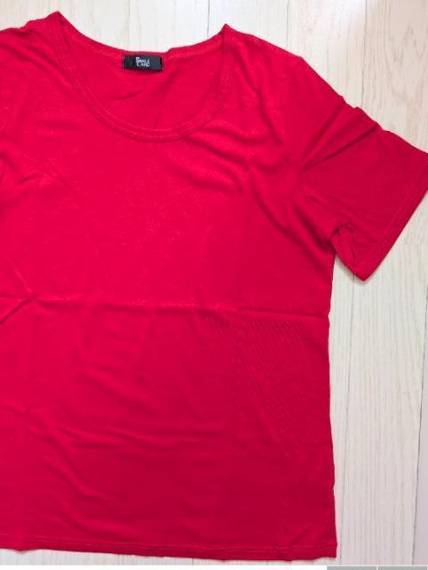 3L★綿100%シンプル半袖Tシャツ★差し色★新品★大きいサイズ★送料無料 < 女性ファッション  3L★綿100%シンプル半袖Tシャツ★差し色★新品★大きいサイズ★送料無料 < 女性ファッションの