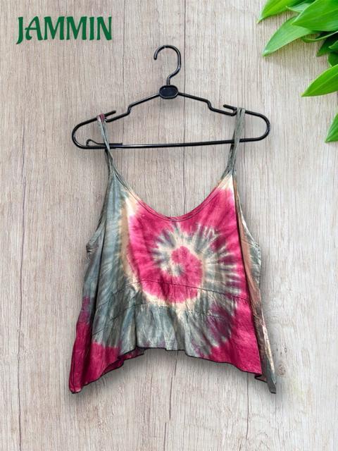 タイダイキャミソール ヒッピー アジアン キャミソール 丈短め エスニック ビーチ < 女性ファッション タイダイキャミソール ヒッピー アジアン キャミソール 丈短め エスニック ビーチ < 女性ファッションの