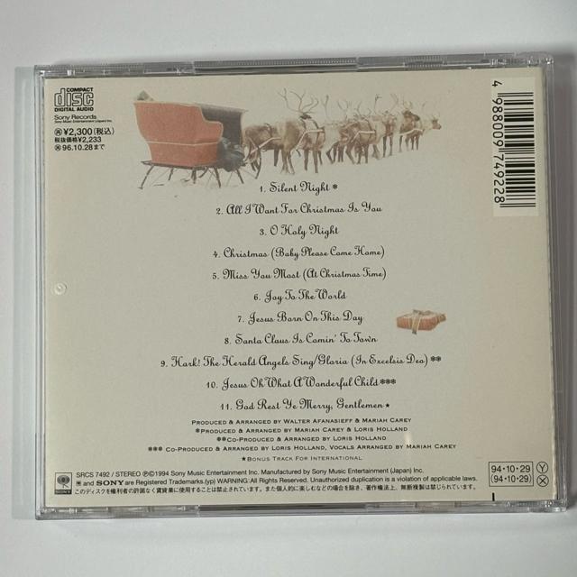 MARIAH CAREY / Merry Christmas < CD/DVD/ビデオ  MARIAH CAREY / Merry Christmas < CD/DVD/ビデオの