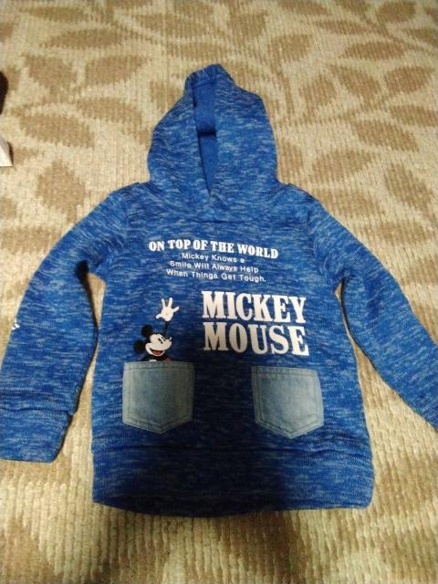 子供服 ミッキーマウス 裏起毛パーカートレーナー 100cm < キッズ/ベビー 子供服 ミッキーマウス 裏起毛パーカートレーナー 100cm < キッズ/ベビーの