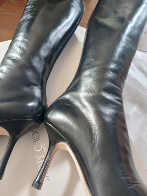 定価124000円.ジミーチュウ レザーロングブーツ新品同様★子山羊革★綺麗素敵★足長美脚★お得にどーぞ! < ブランド 定価124000円.ジミーチュウ レザーロングブーツ新品同様★子山羊革★綺麗素敵★足長美脚★お得にどーぞ! < ブランドの