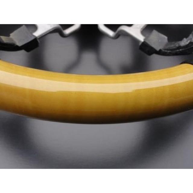 トヨタ 黄木目 イエローウッドxノーマルレザー ステアリング ガングリップ エスティマ ACR50 < 自動車/バイク トヨタ 黄木目 イエローウッドxノーマルレザー ステアリング ガングリップ エスティマ ACR50 < 自動車/バイク