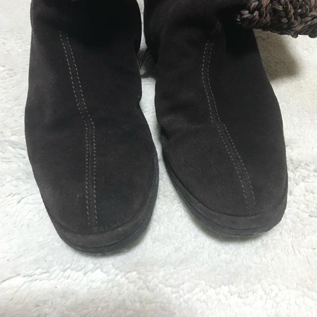 正規品 シャネル スエードブーツ38/24cm ブラウン 良品 < ブランド  正規品 シャネル スエードブーツ38/24cm ブラウン 良品 < ブランドの