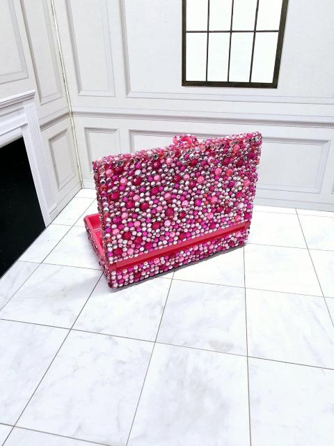 (27) ピンクMIXラインストーン 鏡付き アクセサリーケース ピルケース 薬入れ 絆創膏ケース < 女性ファッション (27) ピンクMIXラインストーン 鏡付き アクセサリーケース ピルケース 薬入れ 絆創膏ケース < 女性ファッションの