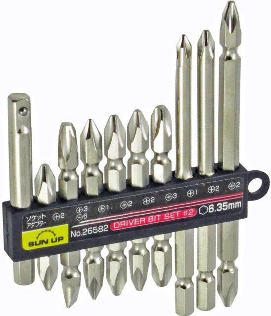 SUN UP ドライバービットセット コンビネーションセット 10pc #2 < ペット/手芸/園芸  SUN UP ドライバービットセット コンビネーションセット 10pc #2  < ペット/手芸/園芸の