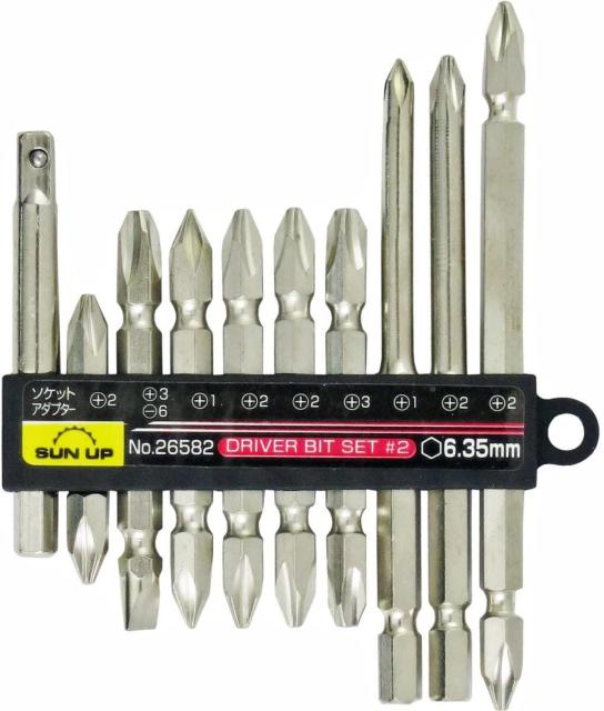 SUN UP ドライバービットセット コンビネーションセット 10pc #2 < ペット/手芸/園芸  SUN UP ドライバービットセット コンビネーションセット 10pc #2 < ペット/手芸/園芸の