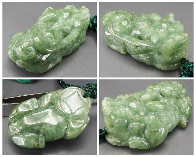 一点物御守逸品ひすい如意ヒキュウ手彫り天然石本翡翠ネックレス810-140RYZa < 女性アクセサリー/時計  一点物御守逸品ひすい如意ヒキュウ手彫り天然石本翡翠ネックレス810-140RYZa < 女性アクセサリー/時計の