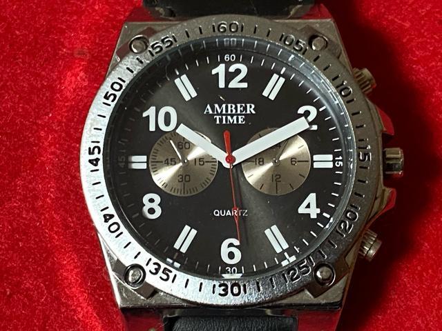AMBER TIME メンズ腕時計 クォーツ 動作品4017-10-1 < 男性アクセサリー/時計  AMBER TIME メンズ腕時計 クォーツ 動作品4017-10-1  < 男性アクセサリー/時計の