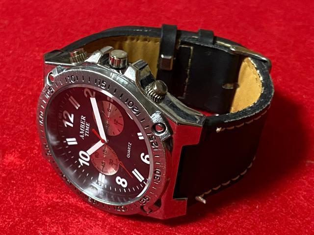 AMBER TIME メンズ腕時計 クォーツ 動作品4017-10-1 < 男性アクセサリー/時計  AMBER TIME メンズ腕時計 クォーツ 動作品4017-10-1 < 男性アクセサリー/時計の