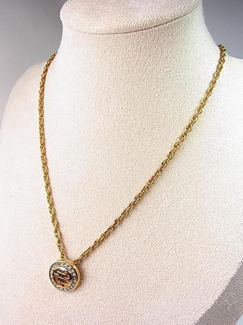 ★正規美品ジバンシィ ヴィンテージ ロゴ&ラインストーンネックレス < ブランド  ★正規美品ジバンシィ ヴィンテージ ロゴ&ラインストーンネックレス < ブランドの